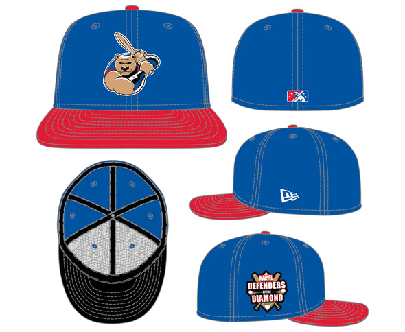 Men's Iowa Cubs Marvel’s Defenders of the Diamond 5950 Cap w/Patch