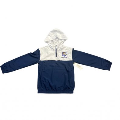Youth Iowa Cubs Anorak Quarter Zip Jacket, Navy/White