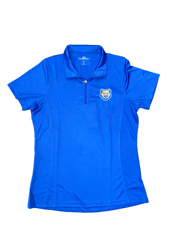 Women's Iowa Cubs Vantage Micro-Waffle Polo, Royal