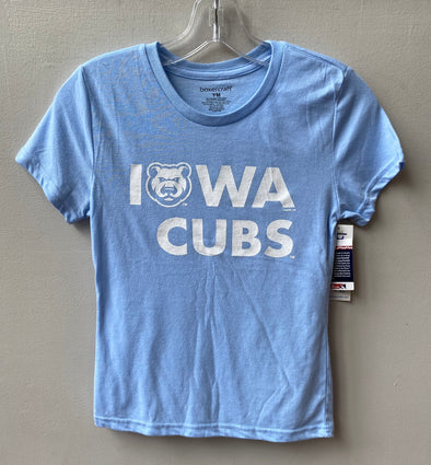 Youth Iowa Cubs Tee, Light Blue