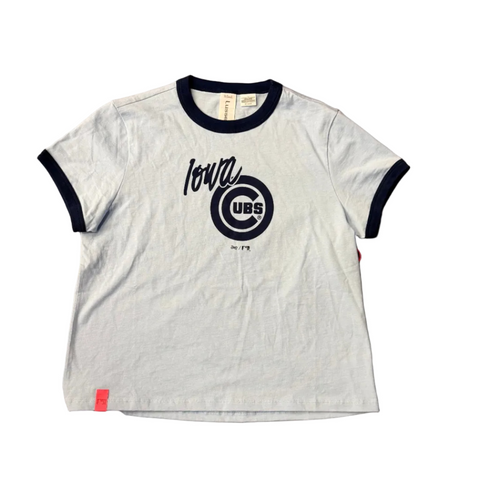 Iowa Cubs Womens Nora Boxy Ringer Tee
