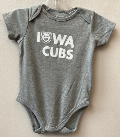 Infant Iowa Cubs BKids Onesie, Gray