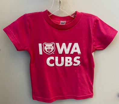 Toddler Iowa Cubs BKids Tee, Fuchsia