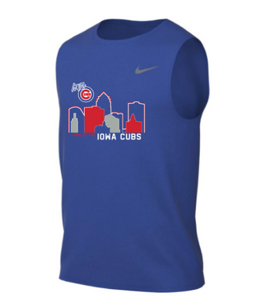Men's Nike Iowa Cubs Skyline Sleeveless Tee