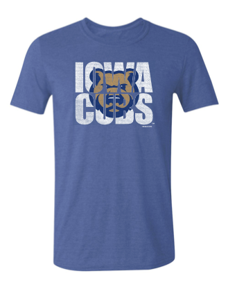 Men's Iowa Cubs Block Tee, Royal