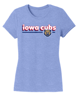 Youth Iowa Cubs Retro Tee, Light Blue