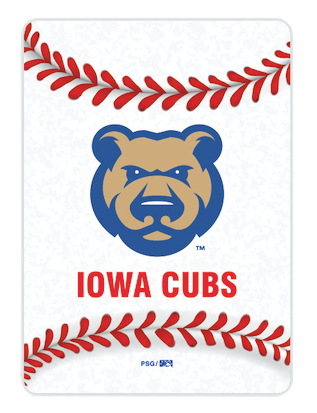 Iowa Cubs Playing Cards , White