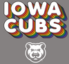 Men's Iowa Cubs 70's Tee-Gray