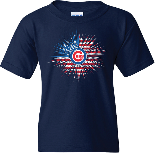 Iowa Cubs Youth Friday Fireworks Tee-Navy