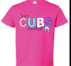 Iowa Cubs Toddler Geom Tee- Pink