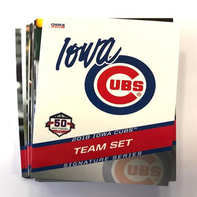 2018 Iowa Cubs Team Card Set