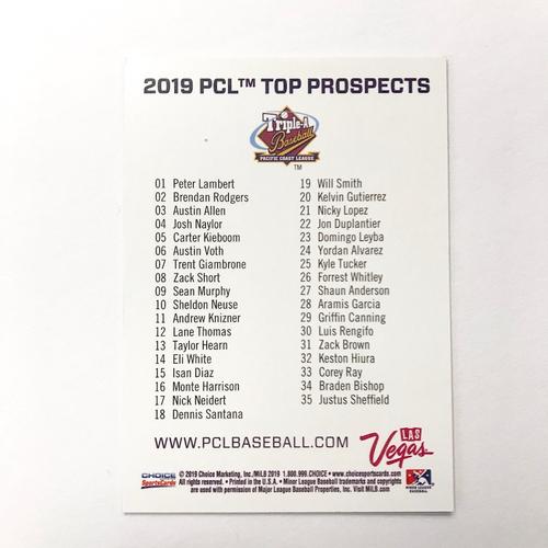 2019 PCL Top Prospects Card Set