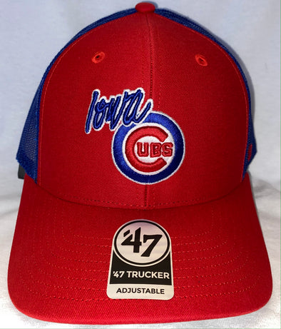 Men's Iowa Cubs Primary Trucker Cap, Red