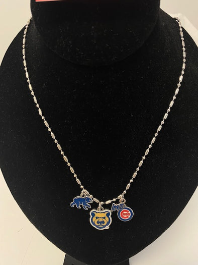 Iowa Cubs 3 Charm Necklace