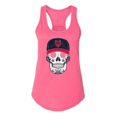 Women's Copa Demonios Sugar Skull Tank, Pink