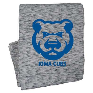 Iowa Cubs Sweatshirt Blanket, Salt and Pepper