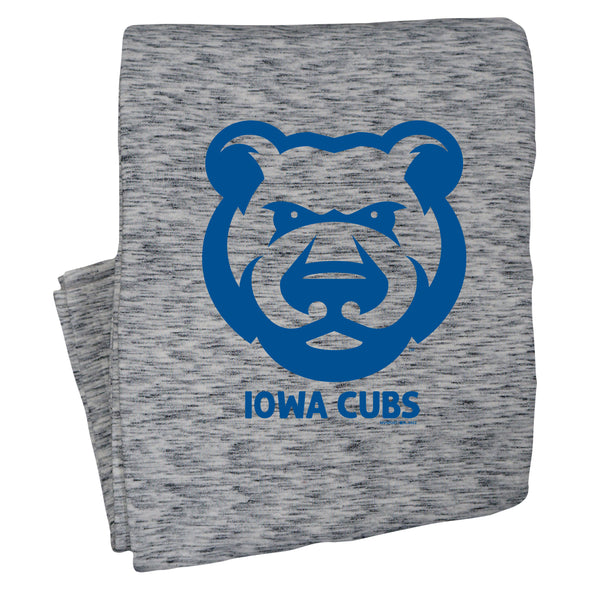 Iowa Cubs Sweatshirt Blanket, Salt and Pepper