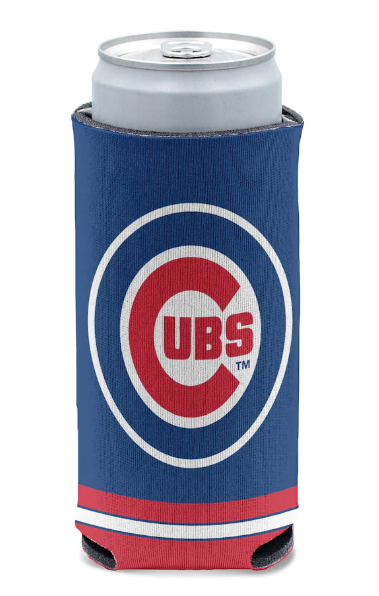 Chicago Cubs Primary Slim Can Coozie
