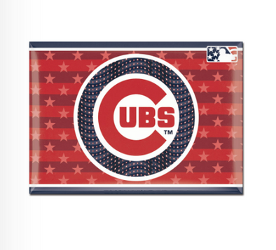 Chicago Cubs Stars Stripes Magnet