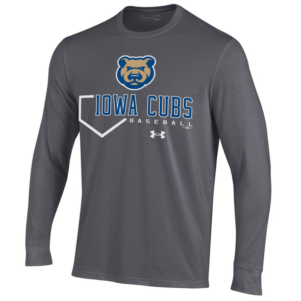 Men's Iowa Cubs Under Armour Plate LS Tee